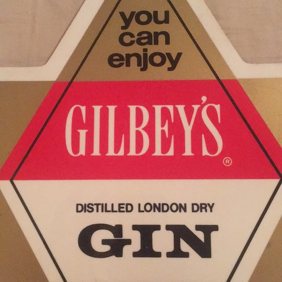 Gilbey’s Gin Vintage Born Before Bar Sign c. 1960s - Picture 3 of 12